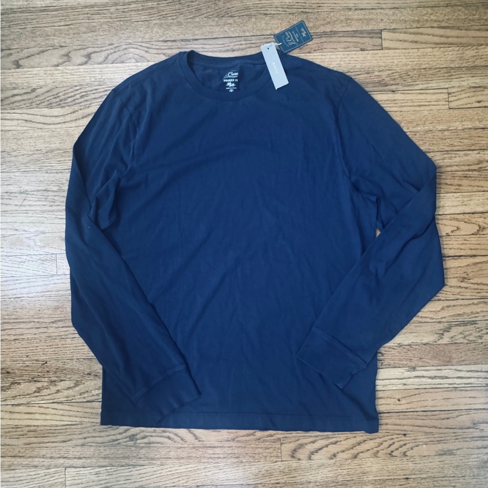 J. Crew Deep Blue Long Sleeve Tee - Picture 5 of 5